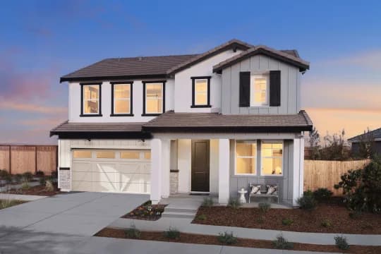 Canyon at The Ranch Fayetteville Front of Home Farmhouse Palette 4 Level