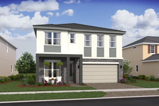 Parkside at Tuttle Royale Positano III Positano III Contemporary Elevation DAY Level 3