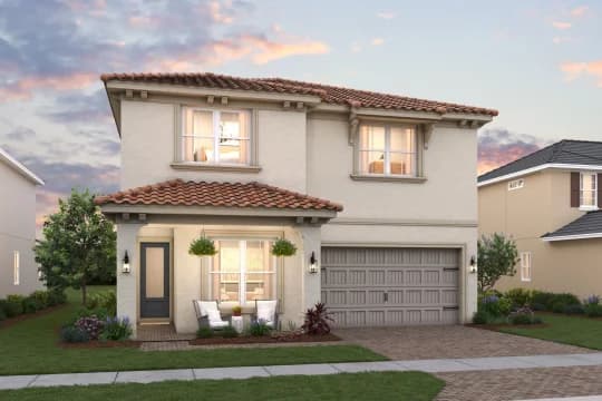 Parkside at Tuttle Royale Rhodes II Rhodes II Mediterranean Elevation DUSK Level 3