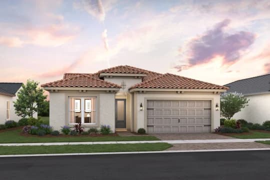Parkside at Tuttle Royale Tucson Tucson Mediterranean Elevation DUSK Level 3