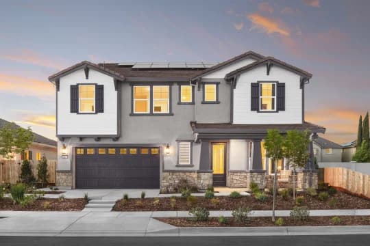 Mariposa Brisbane Craftsman Exterior Elevation Farmhouse Palette 4 Level 1