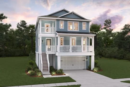 Sandy Oaks Sapelo Elevation BF Level 1