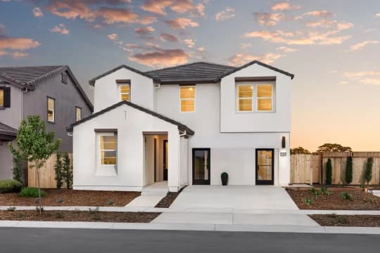 Luna Bella at Plumas Lake Seine ESP Seine ESP Spanish Modern Exterior Elevation Level 1