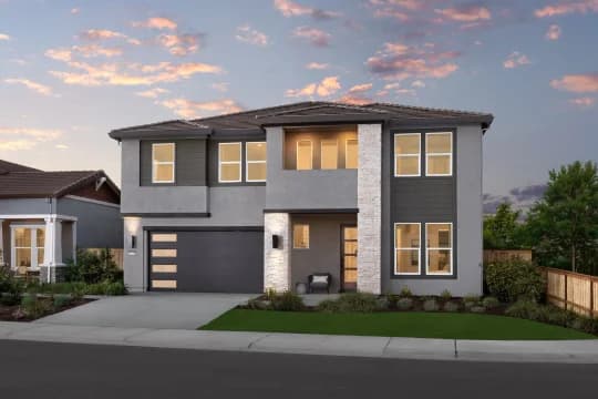 Cypress at The Fairways Brisbane Contemporary Exterior Elevation Farmhouse Palette 5 Level 2